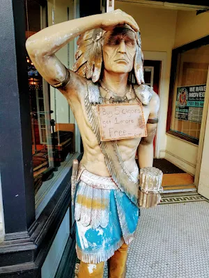 Cigar Store Indian in Ybor City, Tampa, Florida