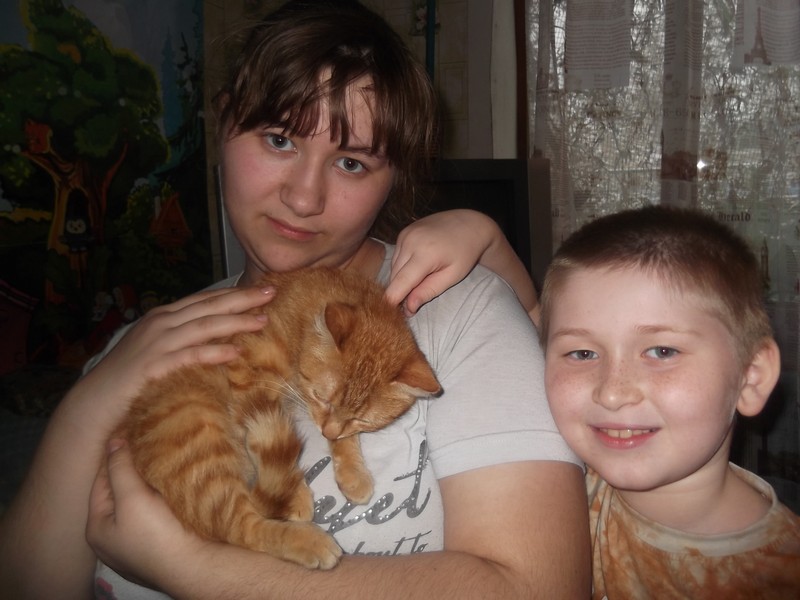 Таня, Тима и котик