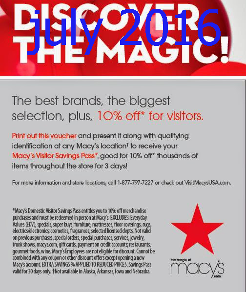 Free Printable Coupons Macy's Coupons