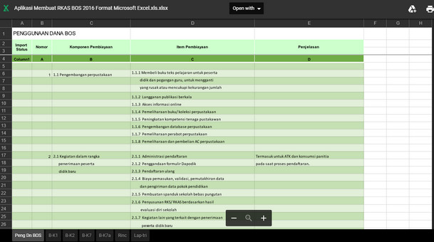 Aplikasi RKAS Simpel Format Excel Aplikasi RKAS Simpel Format Excel