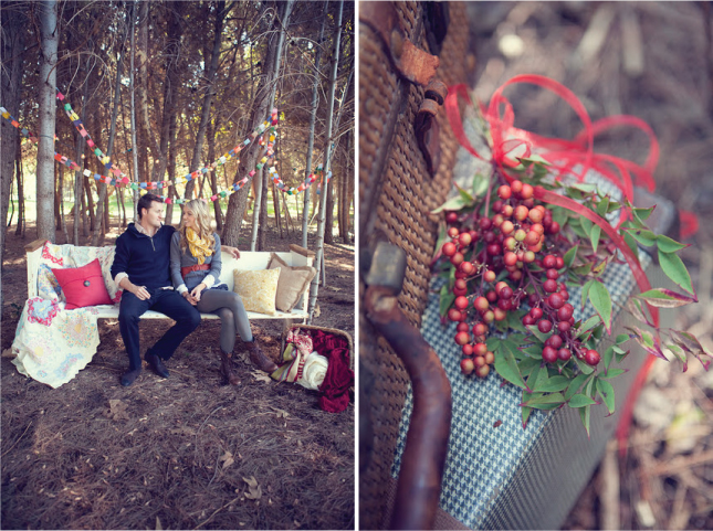 Christmas Inspired Engagement Session - Belle The Magazine