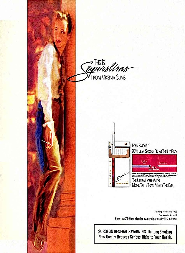 1972 Virginia Superslims 1972 Virginia Superslims advertisement
