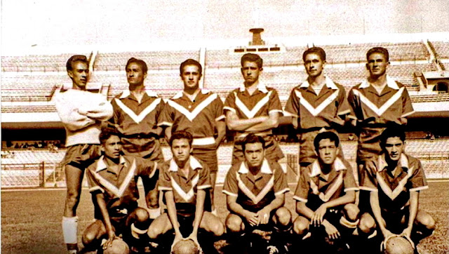 PUMAS DE LA UNAM (CLUB UNIVERSIDAD NACIONAL A. C.) - Ciudad de México, México - Temporada 1954-55 - El primer equipo profesional del Pumas, tras su fundación en agosto de 1954
