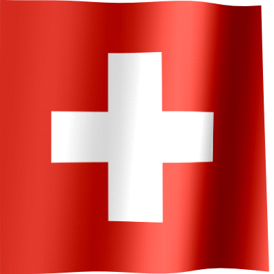 Waving Flag of Switzerland (Animated Gif)