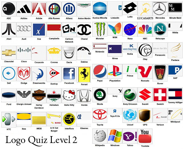 Type Logos Logo Quiz Answers Level 2