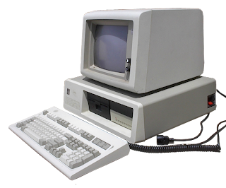 old IBM 5150 PC desktop