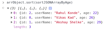 javascript sort array of objects by number javascript sort array of objects by number