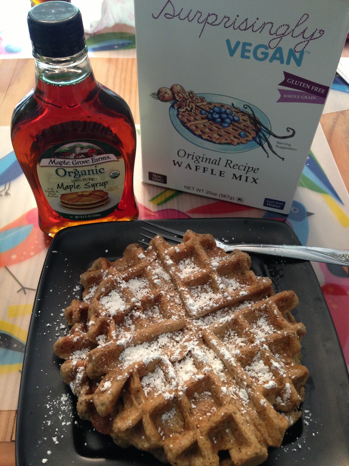 LIVE A LITTLE SUNSHINE Surprisingly Vegan Waffle Mix Gluten Free