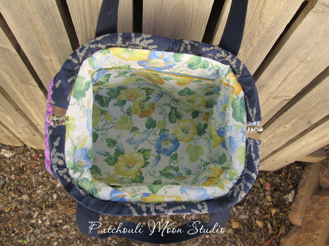 Patchouli Moon Studio~ Batik Scrappy Companion Carpet Bag