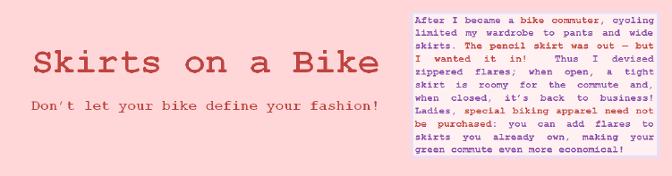 Skirts on a Bike