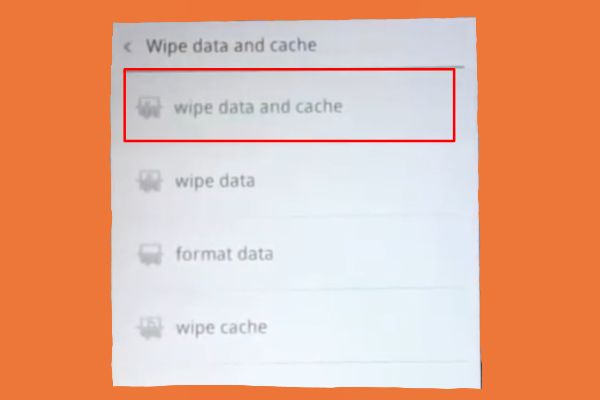 Wipe data перевести