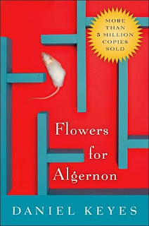 Book cover for Daniel Keyes's Flowers For Algernon in the South Manchester, Chorlton, and Didsbury book group