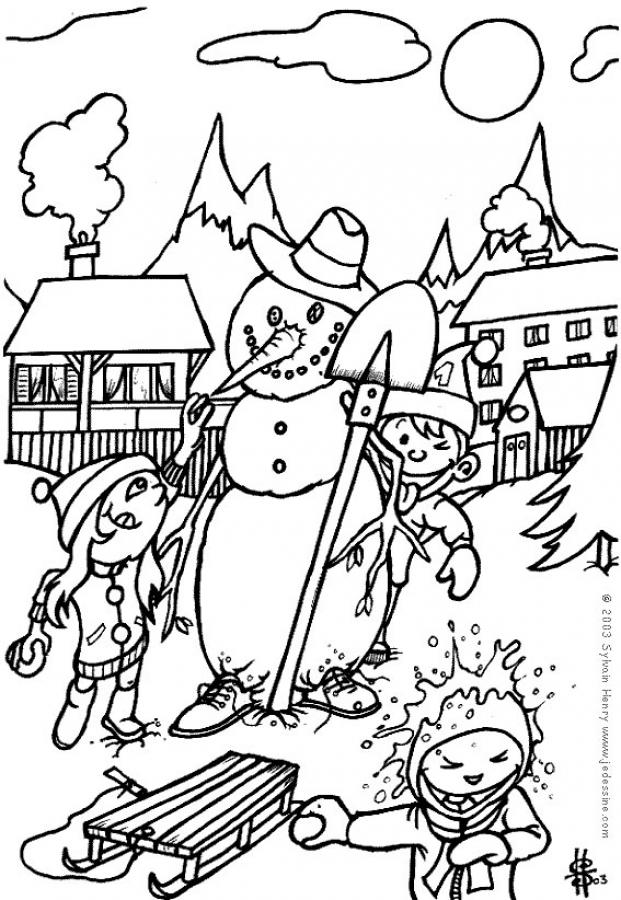 lyontarotden: Snowman Coloring Pages for Kids