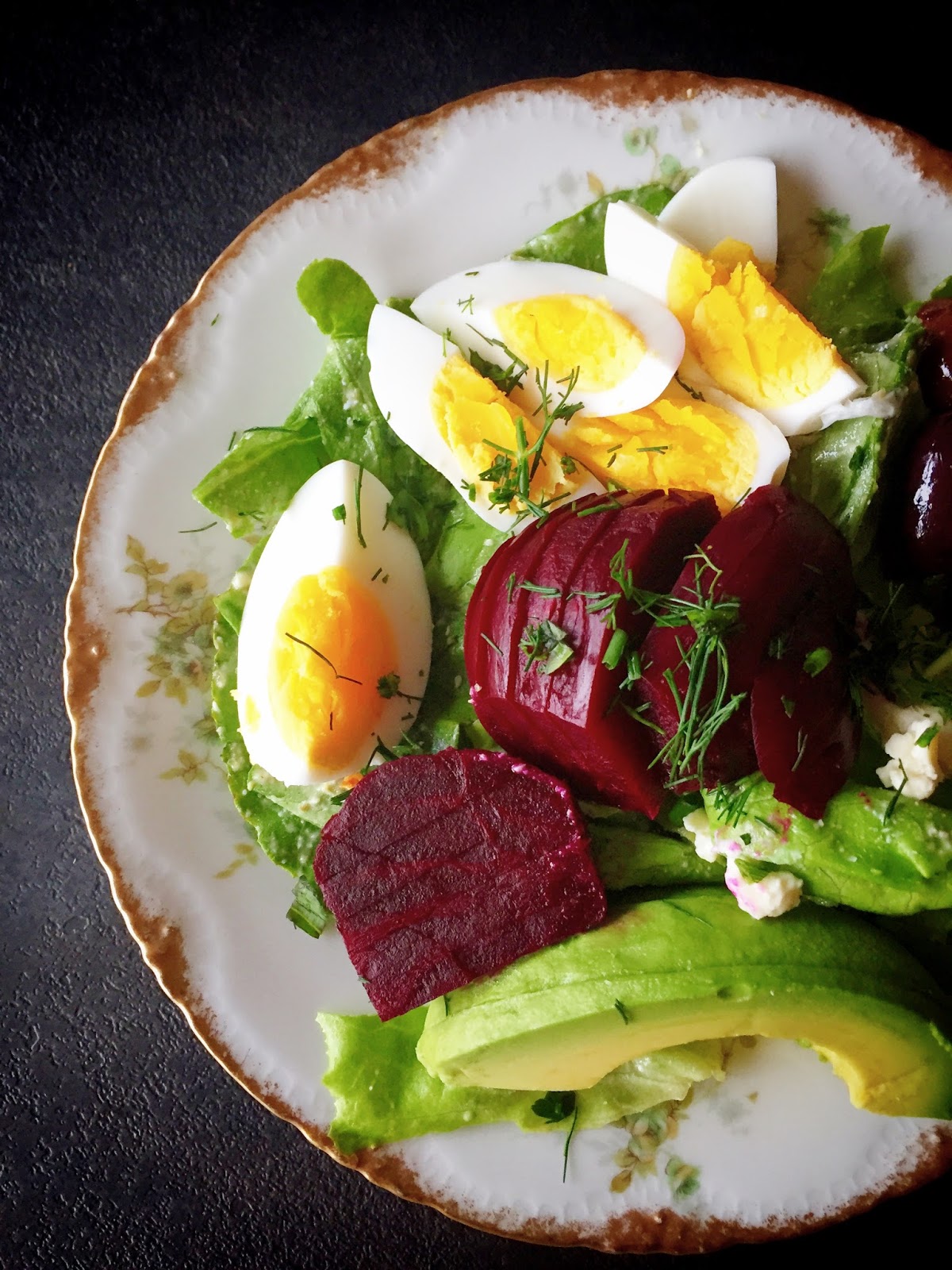 Cobb Salad with HardBoiled Egg Dressing from Food52