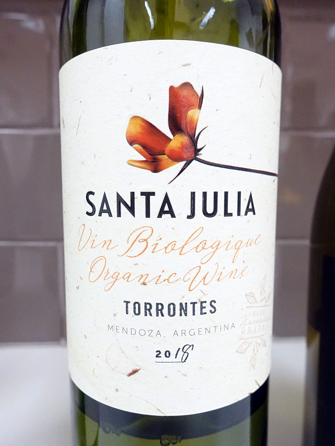 Santa Julia Organic Torrontés 2018 (87 pts)