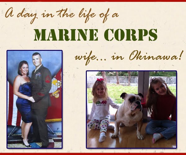 A day in the life of a Marine Corps wife...