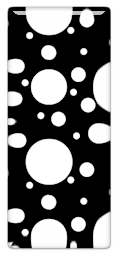 Abecedario Negro con Manchas Blancas. Black Alphabet with White Spots.