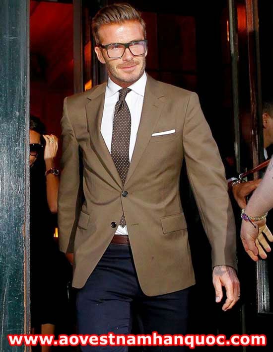 David Beckham mặc vest đẹp