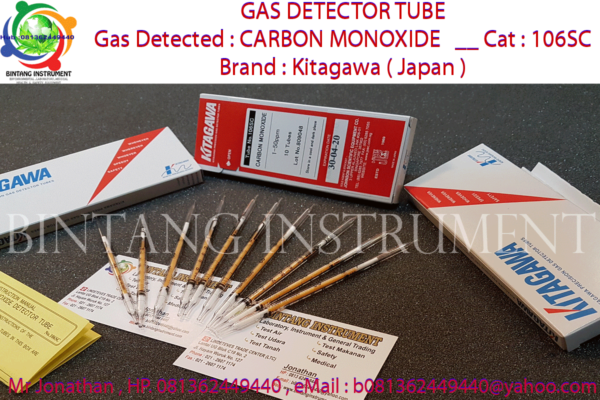 BINTANG INSTRUMENT 081362449440 Jual Gas Detecor Tube CARBON MONOXIDE