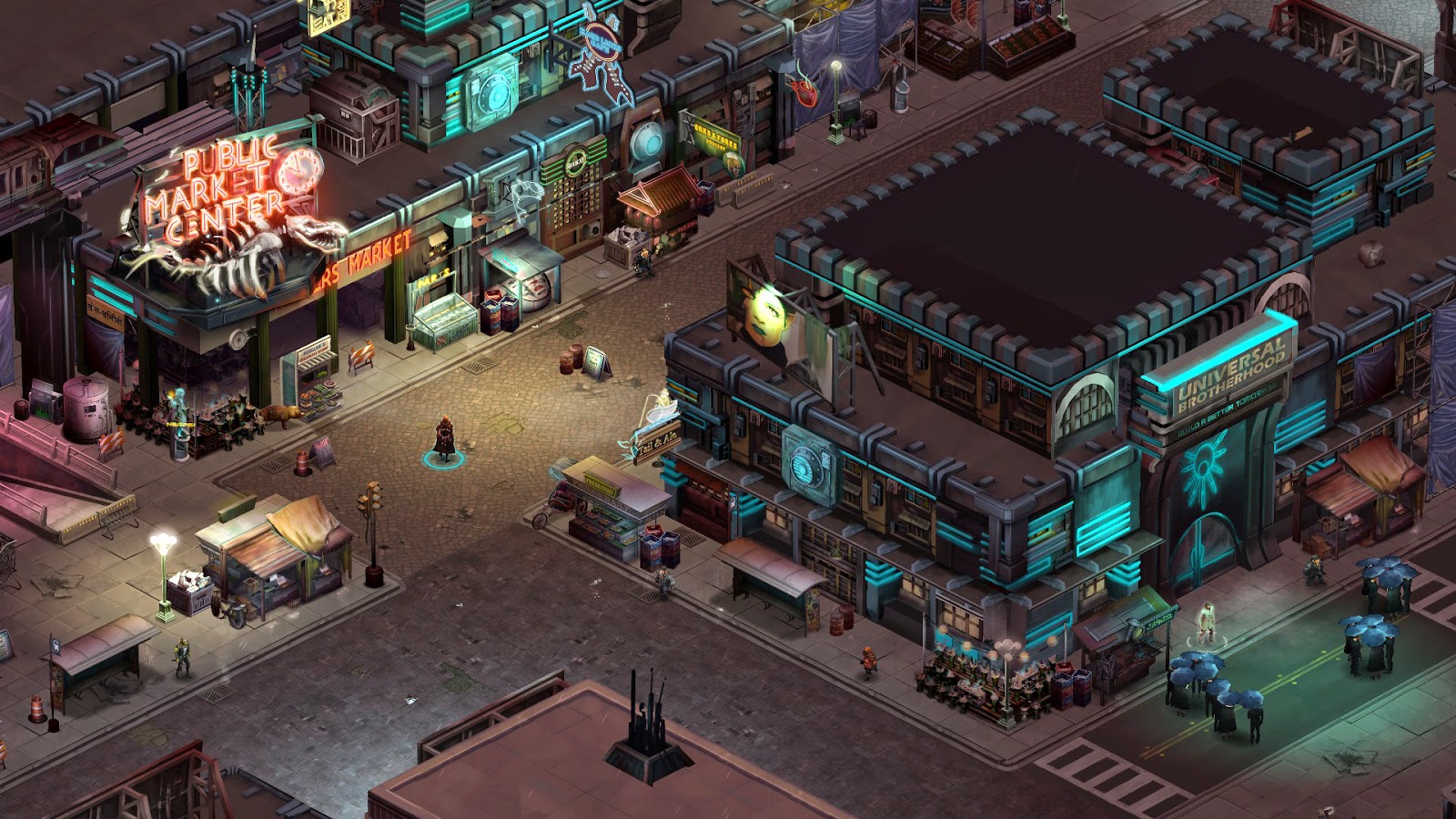 Cyberpunk street 2d fundo do jogo para celular ambiente da cidade