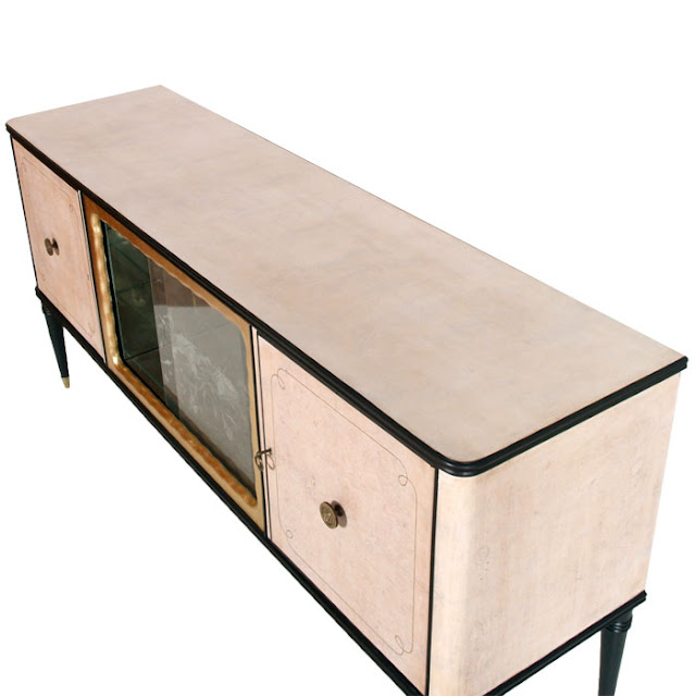 Mobili Art Deco Atelier myArtistic Credenza art decò radica bianca