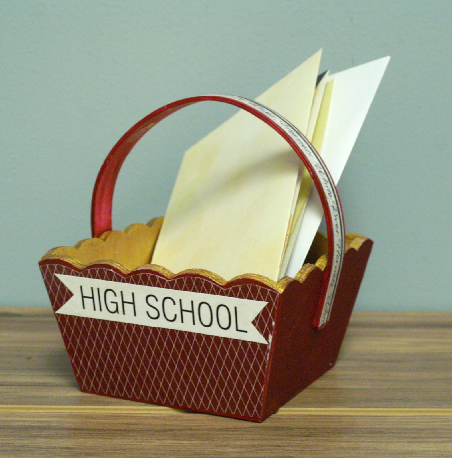 Ben Franklin Crafts and Frame Shop DIY Graduation Card Basket