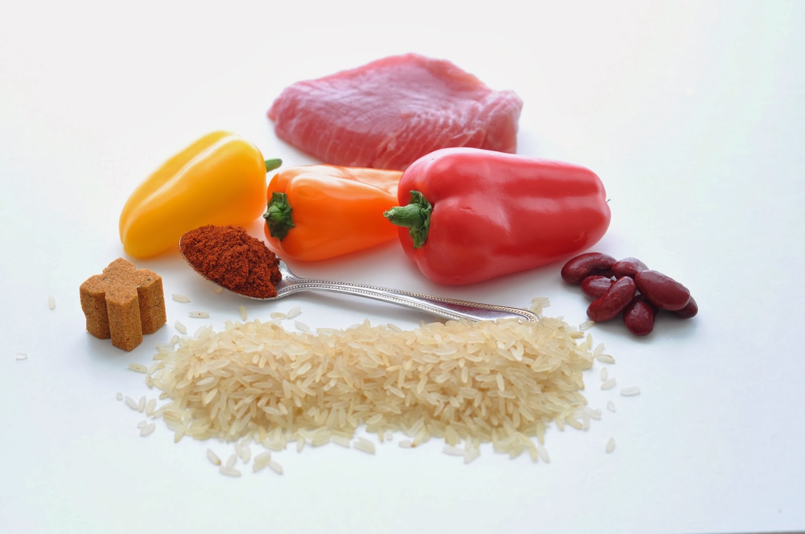 Simple Food Seared Tuna with Mexican Rice.