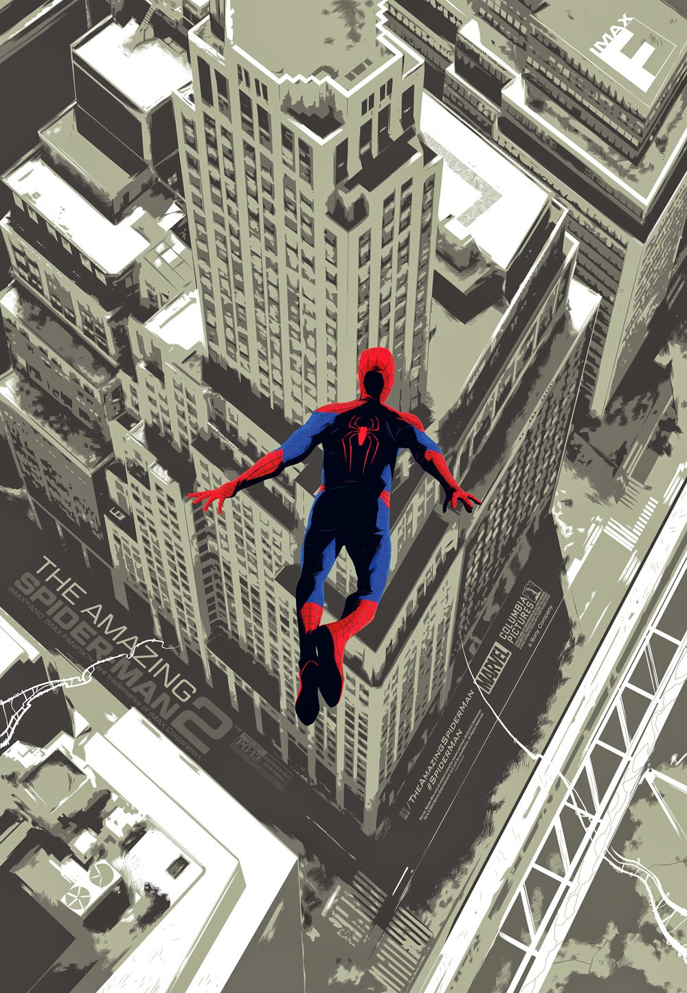 The Amazing Spider-Man 2 IMAX Opening Night Movie Poster by Matt Taylor