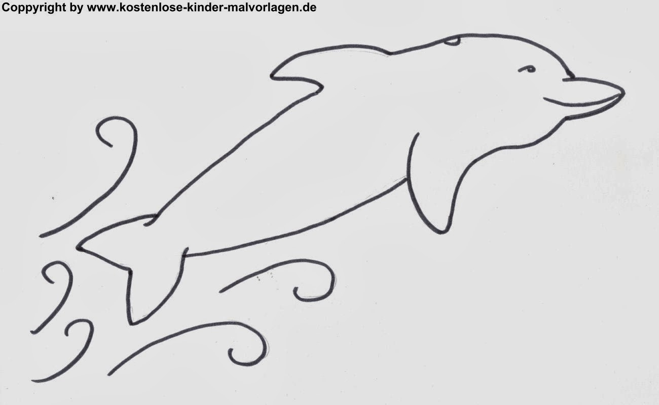 ausmalbilder delfine zum ausdrucken