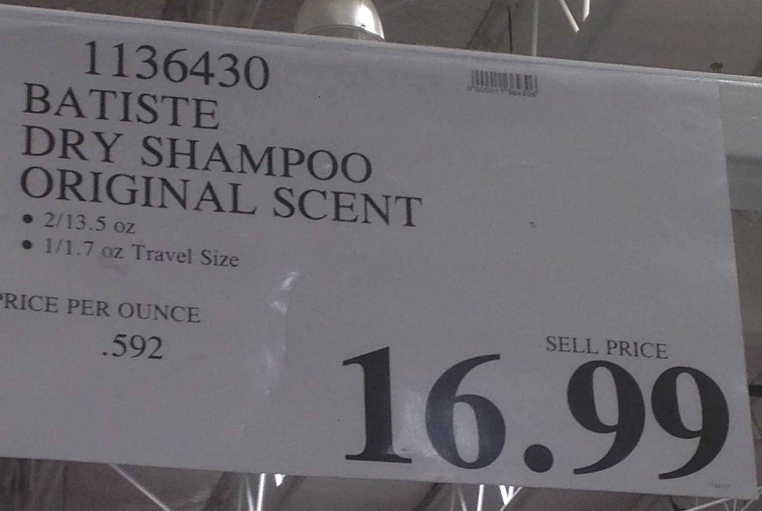 Batiste Dry Shampoo Costco Weekender