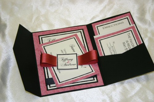 Pocket Fold Invitations  Cards