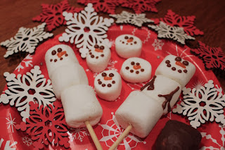Marshmallow Snowmen from Bake Chocolate Cake