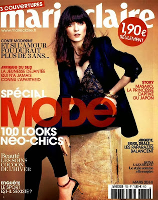 Irina Lazareanu Photos from Marie Claire France Magazine Cover March ...