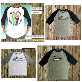 Jual Kaos Raglan Palestina