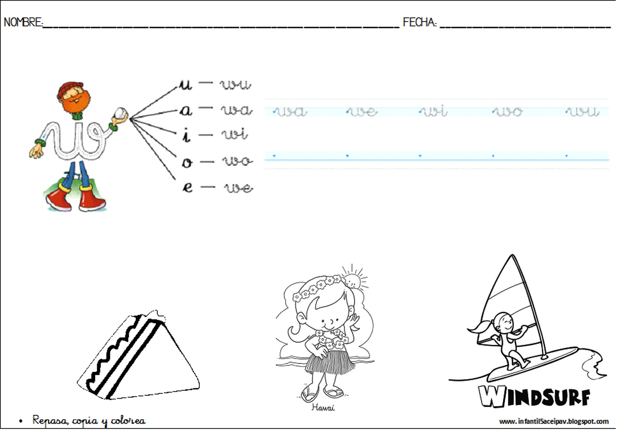 INFANTILES DE ANA V.: EL MARINERO W