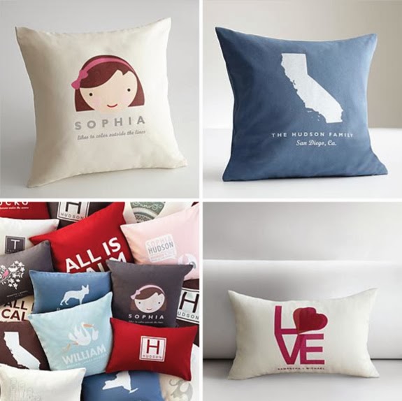 The Pink Chalkboard Personalized Pillows