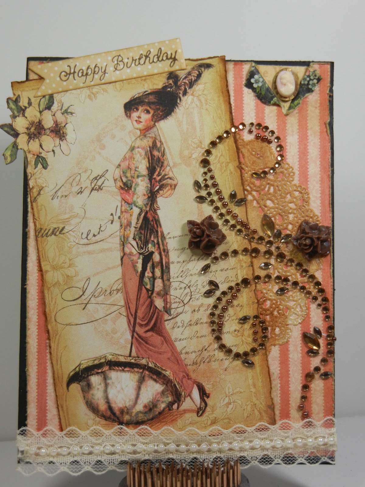 Victoria Scraps Tsq Featured Designer Vintage Birthday Card