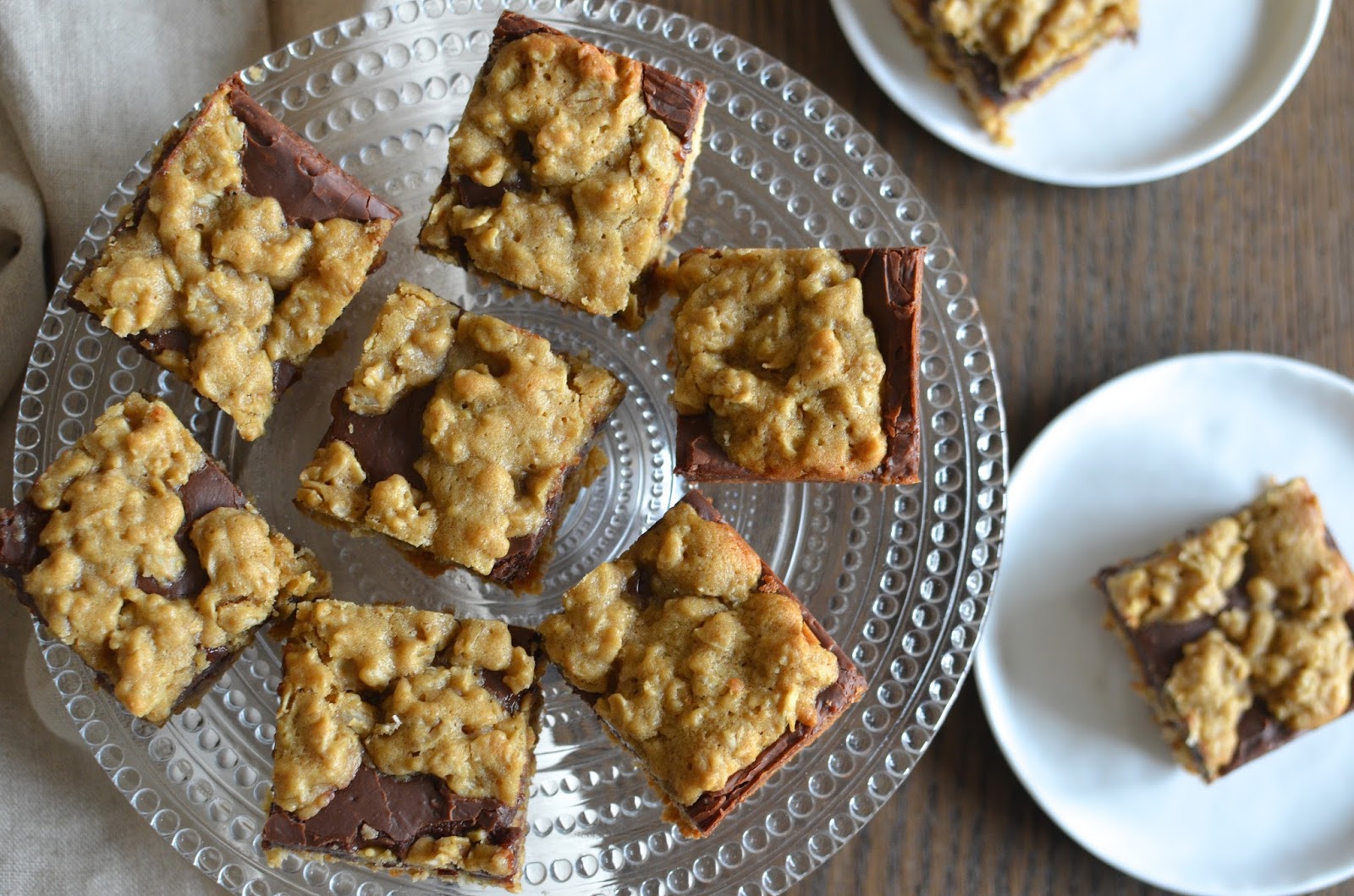Playing with Flour Revel bars (oatmealfudge cookie bars)