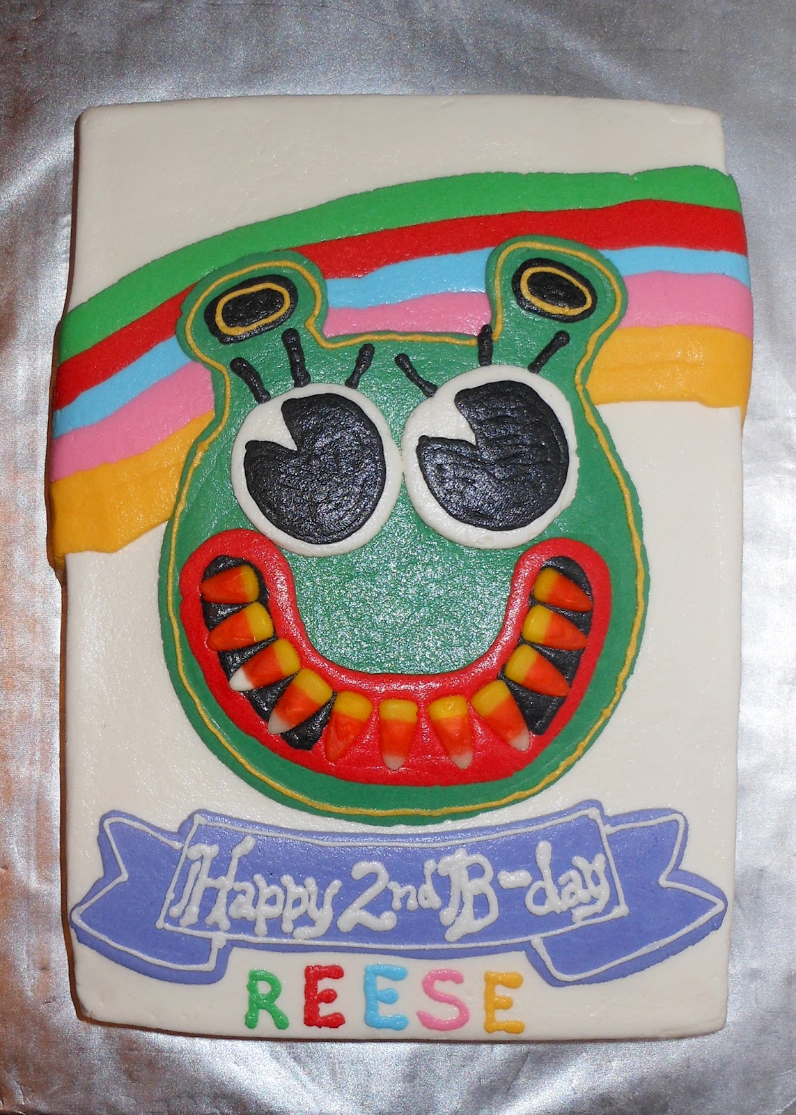 Forever After Shrek Birthday Cake