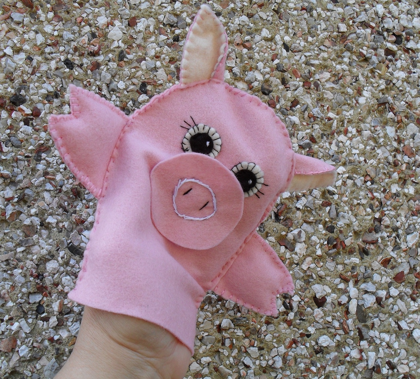 Custom Golf headcovers and puppets : How to make PIG -Hand Puppet