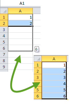 Incrémenter une série de nombres Incrémenter une série de nombres