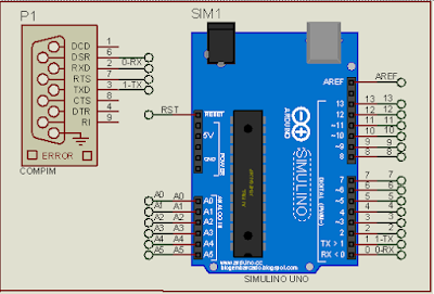 simulasi proteus komunikasi arduino dengan arduino