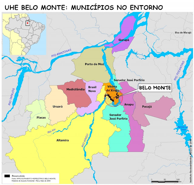 Mapa Usina Belo Monte