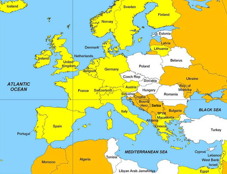 Current Map Of Europe - United States Map