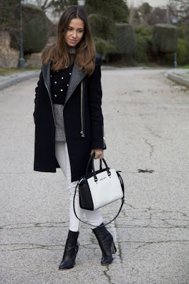 Abrigos de moda negro de mujer Abrigos de moda negro de mujer