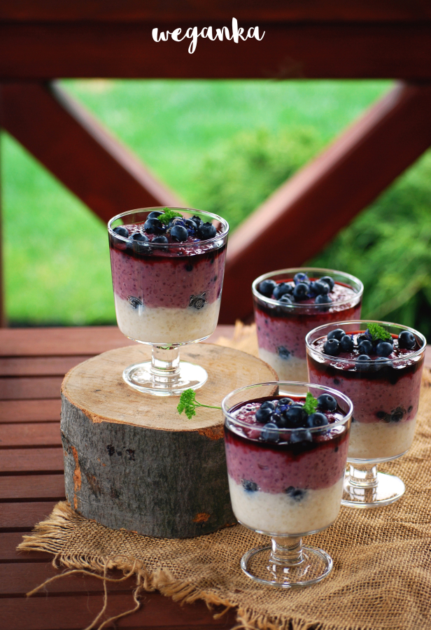 Jagodowy pudding z tapioki