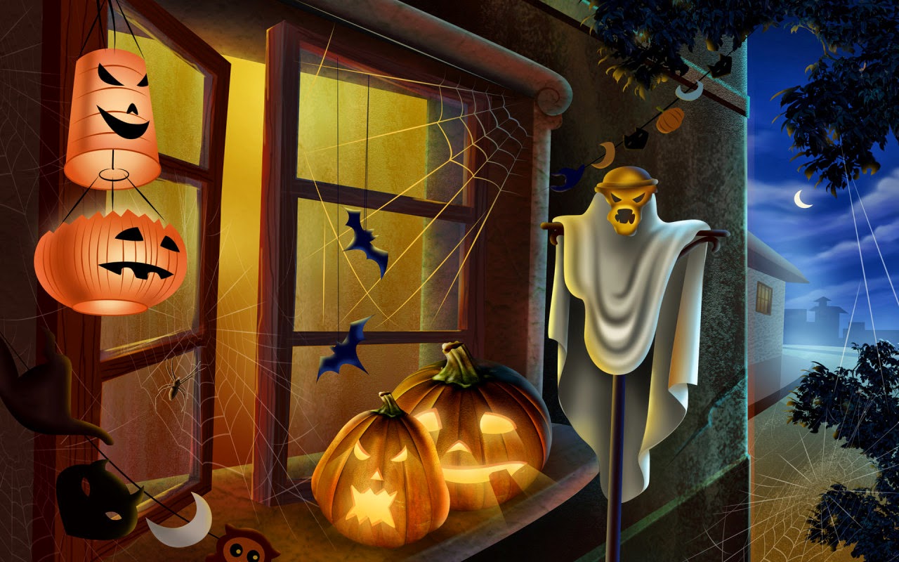 Xem ngay vẽ tranh phong cảnh halloween mang ý nghĩa khác lạ