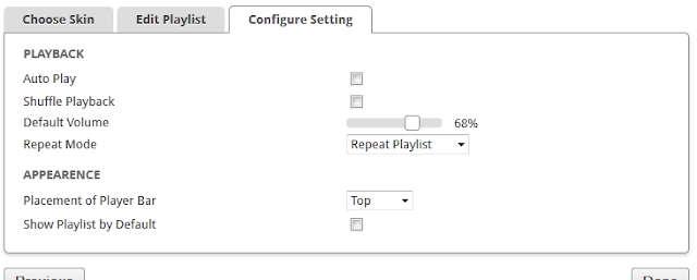 scm player configuration settings