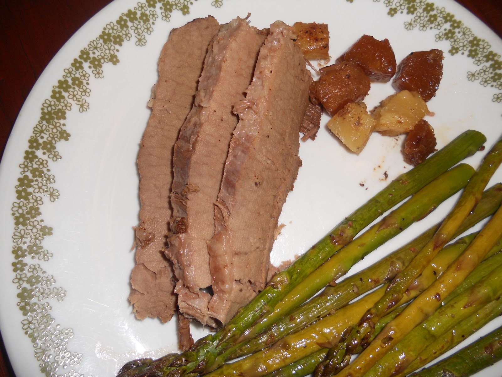 Sisters on a Crocking Mission Pineapple Beef Brisket