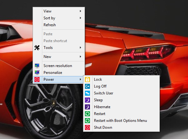 Install Tools Menu Power Menu di Windows 8 dan Windows RT